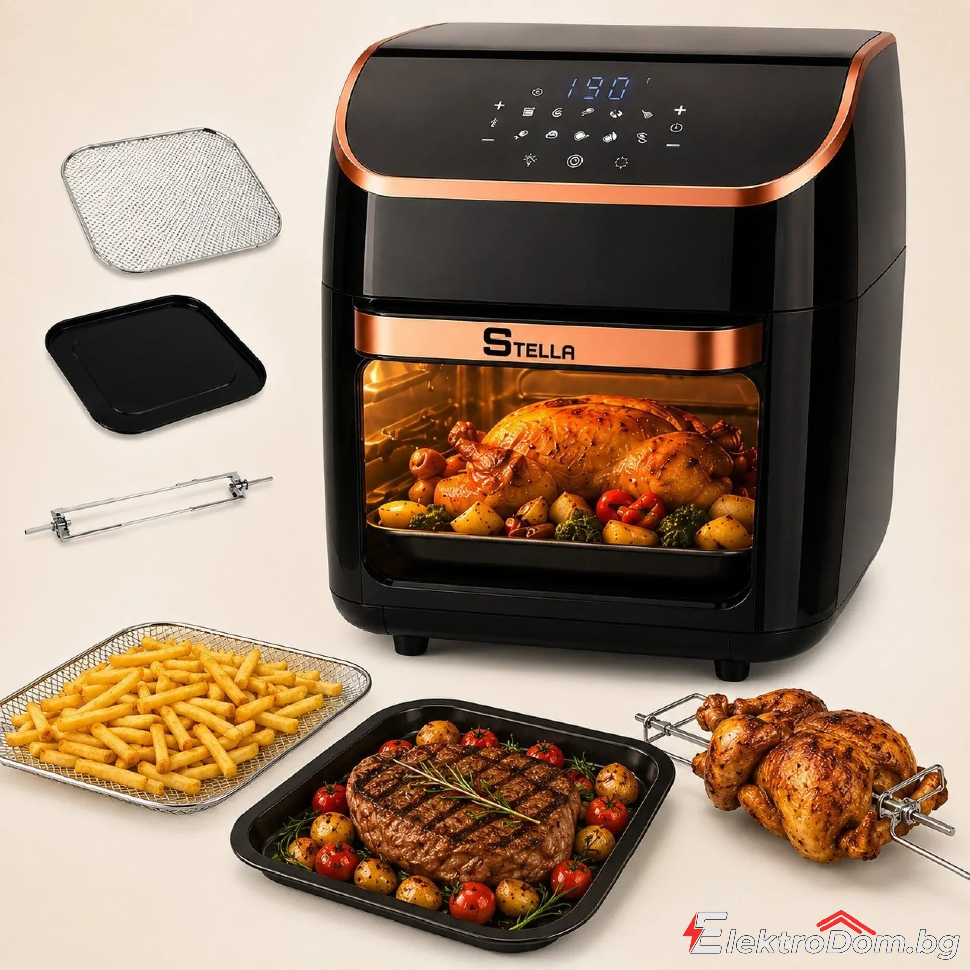 Air+Fryer+%D1%84%D1%83%D1%80%D0%BD%D0%B0+%D1%81+%D0%B3%D0%BE%D1%80%D0%B5%D1%89+%D0%B2%D1%8A%D0%B7%D0%B4%D1%83%D1%85+Stella+Power+Air+Fryer+Oven+%E2%80%93+12+%D0%BB%D0%B8%D1%82%D1%80%D0%B0%2C+1800W
