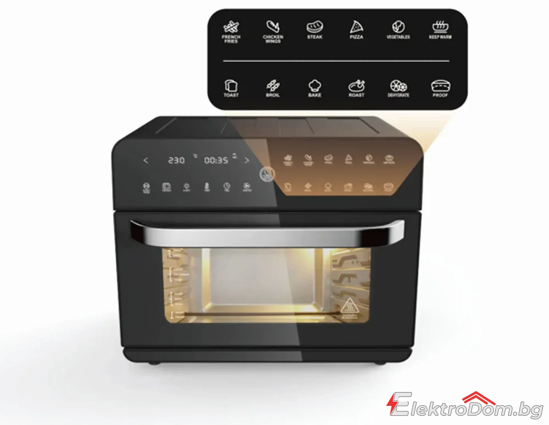 Air+Fryer+%D0%A4%D1%83%D1%80%D0%BD%D0%B0+ZEPHYR+Deluxe+XXL+%E2%80%93+25L%2C+1800W%2C+12%D0%B21