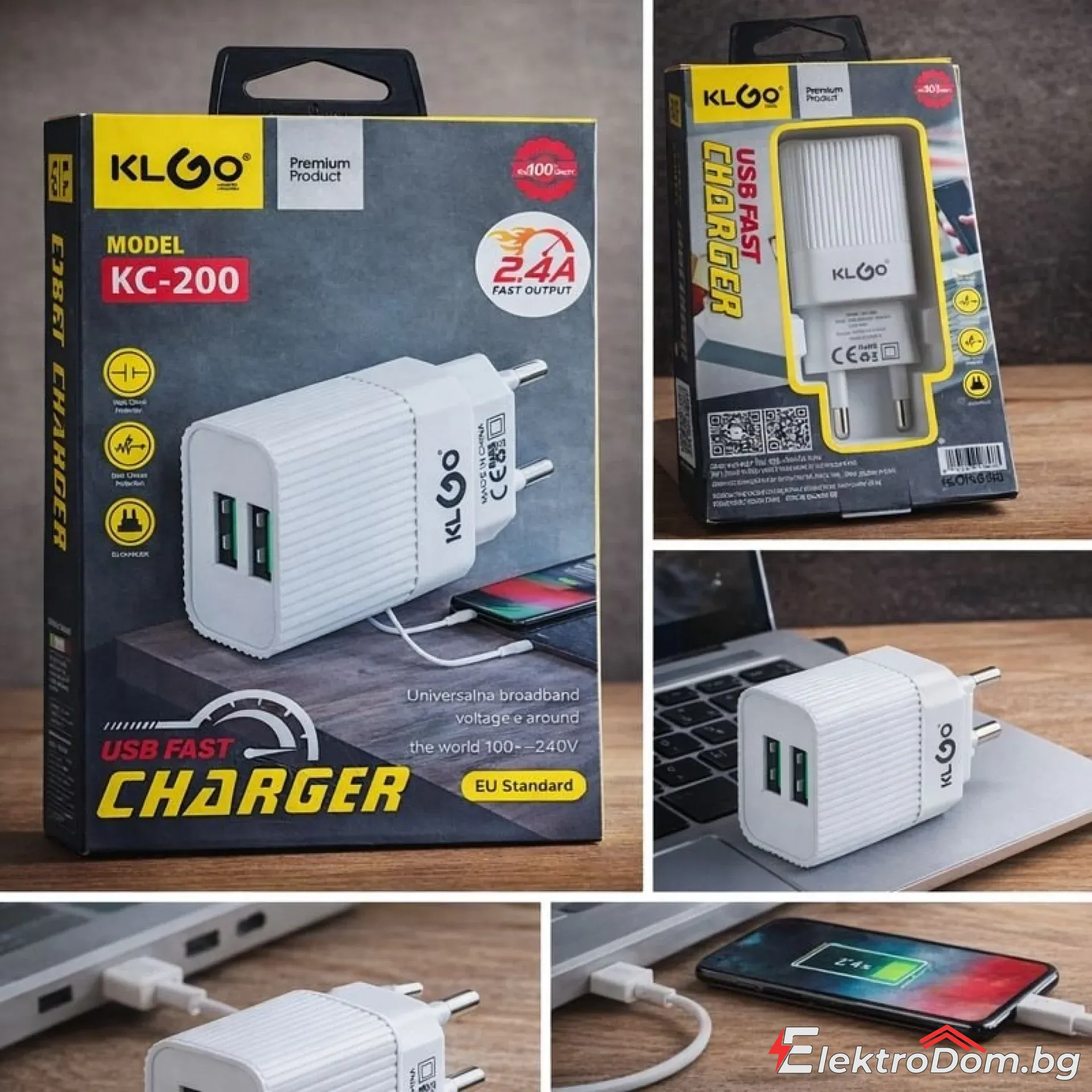 USB+%D0%91%D1%8A%D1%80%D0%B7%D0%BE+%D0%97%D0%B0%D1%80%D1%8F%D0%B4%D0%BD%D0%BE+KLGO+KC-200+%E2%80%93+Dual+USB+2.4A%2FED-USB2026
